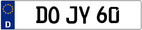 Trailer License Plate